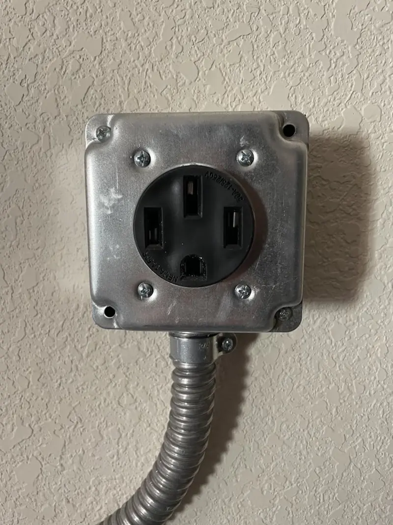 NEMA 14-50 outlet installed for Electrical Panel Upgrade in Galion